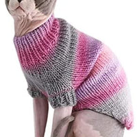 Kitipcoo Sphynx - Ropa de invierno para gatos, abrigo de cuello redondo para gatos, pijamas para gatos y perros pequeños, suéteres para gatos sin pelo - BESTMASCOTA.COM