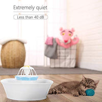 Fuente para mascotas, fuente de agua para gatos, dispensador de agua para gatos y perros, 3 maneras de beber, luz LED azul, alfombrilla y 2 cepillos de limpieza, doble filtración con filtro de carbono y filtro de esponja - BESTMASCOTA.COM