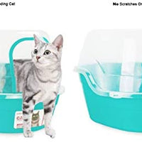 Caja de arena cubierta Petphabet, jumbo con capucha para gatos con capacidad para dos gatos pequeños simultáneamente, extra grande - BESTMASCOTA.COM