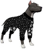 LovinPet Ropa para perro para Pitbull – Camisa de pijamas, perros grandes, ajuste delgado, ligero suéter de pijamas para perro, cobertura completa de pijamas para perro, espacio exterior con impresión de astronauta - BESTMASCOTA.COM