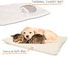 partysaving 2-en-1 Mascota Cama Snooze túnel y alfombrilla para mascotas gatos perros y gatos para viajar o Home, Blanco - BESTMASCOTA.COM