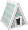 Petsfit - Casa de gato triangular para exteriores con puerta de escape para todos los gatos - BESTMASCOTA.COM