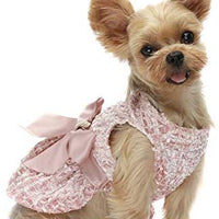 Fitwarm - Vestidos de perro bordados para mascotas, vestido de baile de graduación, color rosa - BESTMASCOTA.COM