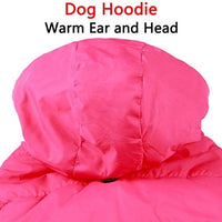 vecomfy - Sudadera con capucha para perro con forro polar y algodón extra cálido en invierno, chaqueta para perro pequeña con capucha - BESTMASCOTA.COM