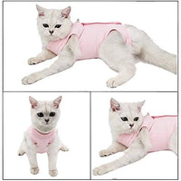 Coppthinktu - Traje de recuperación de gatos para heridas abdominales o enfermedades de la piel, transpirable E-Collar Alternativa para gatos y perros, después de cirugía desgaste anti lamer heridas - BESTMASCOTA.COM