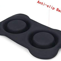 Hubulk - Cuencos para perros, 2 cuencos de acero inoxidable con alfombrilla de silicona antideslizante antiderrames + cuencos de agua y alimentos para alimentar perros pequeños, medianos, grandes, gatos, cachorros - BESTMASCOTA.COM