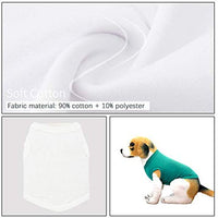 YAODHAOD camisetas de color sólido para perro, ropa de algodón, suave y transpirable, camisas para perro, ropa para perros pequeños, extra pequeños, medianos y gatos, 4 unidades - BESTMASCOTA.COM