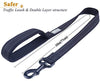 Vivaglory Correa corta para perro con asa acolchada, doble correa de nailon reflectante para mascotas para entrenar, correa para perros de tamaño mediano a grande - BESTMASCOTA.COM