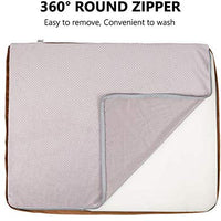 JoicyCo - Colchón ortopédico para cama de perro, lavable, antideslizante, con funda extraíble - BESTMASCOTA.COM