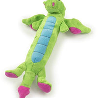 GoDog Skinny Dragons con protector para masticar, juguetes para perros de peluche duraderos con chirriadores - BESTMASCOTA.COM