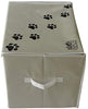 Feline Ruff - Caja de almacenamiento para juguetes de perro, tamaño grande Cesta de almacenamiento de juguetes para mascotas de 16.0 x 12.0 in con tapa. Cubo de lona plegable perfecto para juguetes y accesorios de gato. - BESTMASCOTA.COM