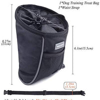 VIVAGLORY - Bolsa de regalo para perros, estilo deportivo y apertura ampliada, bolsa de regalo para perros con cintura ajustable, dispensador de bolsas de caca lo suficientemente grande para llevar golosinas, kibbles, juguetes para mascotas | 2 maneras de - BESTMASCOTA.COM