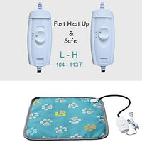 EACHON Heating Pad for Dogs Cats Electric Heated Pet Beds Warming Pet Mats Adjustable Safety Waterproof Chew Resistant Steel Cord wifh Free pet Comb (S Gray) - BESTMASCOTA.COM