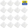 Bornfeel Aquarium Lid Clips 24 Pack Fish Tank Glass Clips 6mm 8mm Rimless Aquarium Cover Holder Clamps Clear Acrylic - BESTMASCOTA.COM