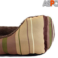 Cama para perro, motivo a rayas de ASPCA, micro tecnología, 28 por 20 por 8 pulgadas - BESTMASCOTA.COM