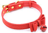 Collar de piel sintética con lazo para gato, con campana, gato, gato, ajustable, de seguridad - BESTMASCOTA.COM