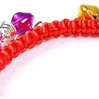 Bepets - Collar para gato con campana, color rosa y rojo, ajustable con campanas de 8 colores (2 paquetes) - BESTMASCOTA.COM