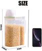 Contenedor de almacenamiento de alimentos para mascotas con taza de medición, boquilla de vertido y hebilla de sellado dispensador de alimentos para perros y gatos - BESTMASCOTA.COM