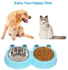 UPSKY - Cuencos dobles para gatos, para modelar, alimentador de agua alimentaria, antideslizante, acero inoxidable, para conejo y mascotas - BESTMASCOTA.COM