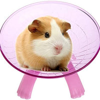 Litewood Hamster Flying Saucer rueda de ejercicio silenciosa jogging Running Spinner juguete para animales pequeños Chinchilla Gerbil rata Guinea Pig ratones ardilla - BESTMASCOTA.COM