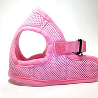 Arnés para perros de malla suave, cómodo para razas pequeñas, cachorros, juguetes, de 2 a 16 lb, en color rosa bebé, azul, negro, rojo, camuflado en tamaño pequeño, mediano, grande y extra grande - BESTMASCOTA.COM