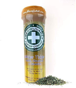 Meowijuana Whisker Tickler – Premium Catnip, Chamomile y diente de león mezcla – su Feline flip para este 'Nip! - Aprobado por Cat and Kitty. - BESTMASCOTA.COM