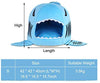 Grey Shark Bed for Small Cat Dog Cave Bed With  Removable Cushion,waterproof Bottom - BESTMASCOTA.COM