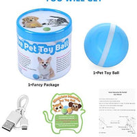 Versión mejorada 2.0: bolas blinkbrione para gatos y perros, enrollado automático/apagado automático, recargable por USB, pelota de juguete interactiva inteligente para gatitos, gatitos, cachorros con luces LED RGB, resistente al agua - BESTMASCOTA.COM