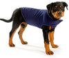 Furubaby Ansiedad Perro Abrigo una camisa Calm Down Perro Chaqueta para xs Pequeño Mediano Grande XL Perros | Color Sólido Azul Gris Verde Rosa Thunder Dog Wrap(Dark Blue) - BESTMASCOTA.COM