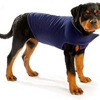 Furubaby Ansiedad Perro Abrigo una camisa Calm Down Perro Chaqueta para xs Pequeño Mediano Grande XL Perros | Color Sólido Azul Gris Verde Rosa Thunder Dog Wrap(Dark Blue) - BESTMASCOTA.COM