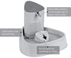 Fuente para mascotas URPOWER, fuente automática actualizada para gato, fuente de agua para perro, gato, dispensador de agua, ajuste de flujo de agua ajustable, fuente para gatos, perros, mascotas - BESTMASCOTA.COM