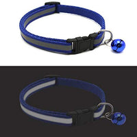 Tondwin - Collar para gato (nailon suave, reflectante, con campana, ajustable, para cachorros de perros pequeños - BESTMASCOTA.COM