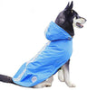 Chubasquero para perros de Nourse Chowsining para perros medianos, grandes y con capucha, para perro, poncho de lluvia, impermeables, color azul y gris - BESTMASCOTA.COM