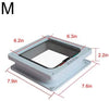 Uheng - Tapa magnética grande para puerta de gato con 4 cierres para gatitos y perros pequeños, ventanilla interior de pared, impermeable, tamaño de solapa de 6.5 x 6.5 in, color blanco - BESTMASCOTA.COM