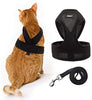 PUPTECK X-Figura Arnés para gato con correa – cuello ajustable a prueba de escape, chaqueta de malla para gatitos, cachorros - BESTMASCOTA.COM