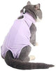 Coppthinktu - Traje de recuperación de gatos para heridas abdominales o enfermedades de la piel, transpirable E-Collar Alternativa para gatos y perros, después de cirugía desgaste anti lamer heridas - BESTMASCOTA.COM