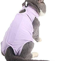 Coppthinktu - Traje de recuperación de gatos para heridas abdominales o enfermedades de la piel, transpirable E-Collar Alternativa para gatos y perros, después de cirugía desgaste anti lamer heridas - BESTMASCOTA.COM