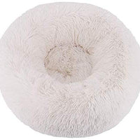Cama redonda de felpa suave y moderna WonderKathy para gatos o perros pequeños, cama de tamaño mediano para perros, gatos y gatos que se calientan solo, para otoño e invierno, para interior y para dormir, acogedora, para gatitos - BESTMASCOTA.COM