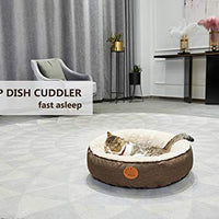 HACHIKITTY Washable Cat Warming Bed Round, Cat Beds Indoor Cats Medium, Big Pet Bed Machine Washable - BESTMASCOTA.COM