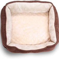 Long Rich Reversible Rectangle Pet Bed Dog Bed with Dog Paw Embroidery,Medium size, by Happycare Textiles - BESTMASCOTA.COM