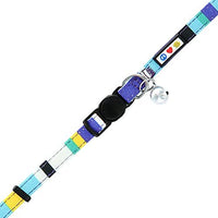 Pawtitas Collar de gato multicolor con hebilla de seguridad extraíble para gato, collar de gato - BESTMASCOTA.COM