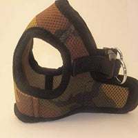 Arnés para perros de malla suave, cómodo para razas pequeñas, cachorros, juguetes, de 2 a 16 lb, en color rosa bebé, azul, negro, rojo, camuflado en tamaño pequeño, mediano, grande y extra grande - BESTMASCOTA.COM