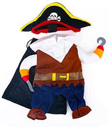 Mikayoo - Disfraz de piratas del Caribe, traje de Halloween con sombrero para perro y gato - BESTMASCOTA.COM