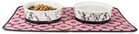 Bone Dry DII - Cuenco redondo de cerámica para comida y agua con borde de silicona antideslizante para perros y gatos - BESTMASCOTA.COM