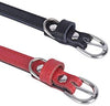 Lumimi - Collar para gato, collar para cachorro, piel auténtica, longitud ajustable, fácil de limpiar, duradero y seguro, incluye cascabel y perforador, multicolor - BESTMASCOTA.COM
