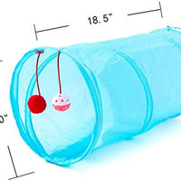 HIPET 21 piezas Juguetes interactivos para gatos, juguetes surtidos, bolas de túnel, plumas de pescado, varita de ratones, Básico - BESTMASCOTA.COM