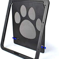 OWNPETS Puerta de pantalla para mascotas, pantalla magnética con cierre automático, puerta negra para puerta pequeña de perro y gato S: 8.0 x 10.0 x 0.3 in/L: 12.0 x 14.0 x 0.4 in - BESTMASCOTA.COM