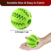 Pelota de juguete QINUKER para mascotas, interactiva, duradera, fuerte para masticar, jugar a IQ, juguete de entrenamiento para masticar, suave goma natural, resistente a mordeduras para cachorros pequeños y medianos en interiores y exteriores - BESTMASCOTA.COM