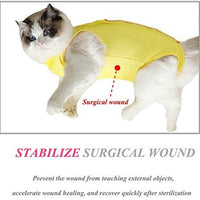 Coppthinktu - Traje de recuperación de gatos para heridas abdominales o enfermedades de la piel, transpirable E-Collar Alternativa para gatos y perros, después de cirugía desgaste anti lamer heridas - BESTMASCOTA.COM