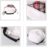 Stock Show Pet Trapper sombrero, Festival de Navidad Costume Cat Dog Old-Fashion Classic Plaid sombrero - BESTMASCOTA.COM